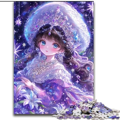 1000-teiliges Puzzle „Anime-Mädchen“, schwierige Puzzles für Erwachsene, perfekt für Teenager und Familienspaß, Geburtstag, 26x38cm von ZKYUBEK