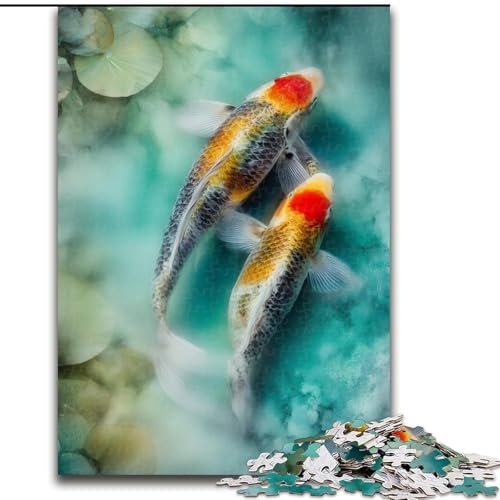 1000-teiliges Puzzle „Aquarell-Koi“ aus Pappe, 26x38cm, anspruchsvolles Denkspiel – entspannendes Spielzeug für Teenager 1000-teiliges Puzzle „Aquarell-Koi“ aus Pappe, 26x38cm, anspruchsvolles Denkspiel – entspannendes Spielzeug für Teenager von ZKYUBEK