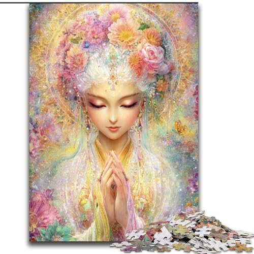 1000-teiliges Puzzle „Aquarellgöttin“, Holzpuzzle für Erwachsene, 26x38cm, anspruchsvolles DIY-Denkspiel für Teenager 1000-teiliges Puzzle „Aquarellgöttin“, Holzpuzzle für Erwachsene, 26x38cm, anspruchsvolles DIY-Denkspiel für Teenager von ZKYUBEK