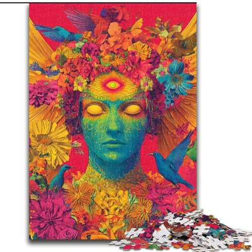 1000-teiliges Puzzle „Art Girl“ aus Karton, 26x38cm, anspruchsvolles Denkspiel – entspannendes Spielzeug für Teenager 1000-teiliges Puzzle „Art Girl“ aus Karton, 26x38cm, anspruchsvolles Denkspiel – entspannendes Spielzeug für Teenager von ZKYUBEK