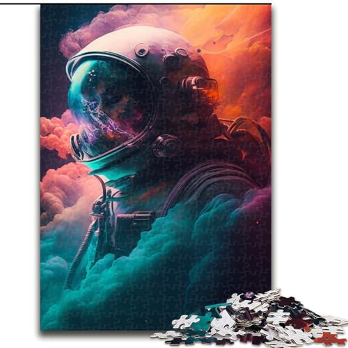 1000-teiliges Puzzle „Astronautennebel“, Holzpuzzle, Größe 50x75cm, Familie und Freunde, geeignet für Kinder ab 14 Jahren von ZKYUBEK