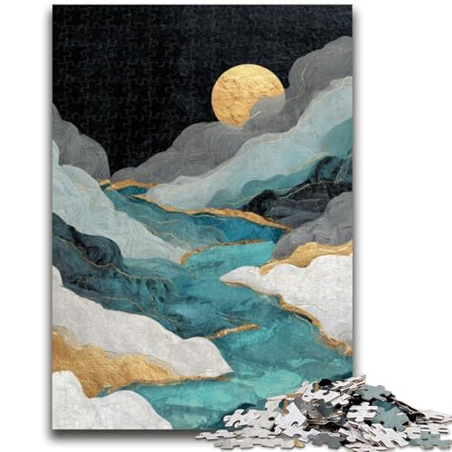 1000-teiliges Puzzle „Berge im japanischen Stil“, anspruchsvolles Spiel und Familienspiel mit passendem Poster und Quizblatt, 26x38cm 1000-teiliges Puzzle „Berge im japanischen Stil“, anspruchsvolles Spiel und Familienspiel mit passendem Poster und Quizblatt, 26x38cm von ZKYUBEK