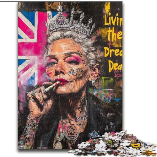 1000-teiliges Puzzle „Britische Frauen“, Holzpuzzle für Erwachsene, 26x38cm, anspruchsvolles DIY-Denkspiel für Teenager 1000-teiliges Puzzle „Britische Frauen“, Holzpuzzle für Erwachsene, 26x38cm, anspruchsvolles DIY-Denkspiel für Teenager von ZKYUBEK