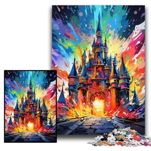 1000-teiliges Puzzle „Buntes Schloss“, Papppuzzle, 26x38cm, perfekt als Halloween-, Weihnachts- und Geburtstagsgeschenk 1000-teiliges Puzzle „Buntes Schloss“, Papppuzzle, 26x38cm, perfekt als Halloween-, Weihnachts- und Geburtstagsgeschenk von ZKYUBEK