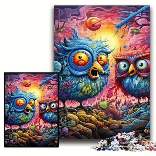 1000-teiliges Puzzle „Color Bird“ aus Holz, 50x75cm, Halloween, Weihnachten, Geburtstag 1000-teiliges Puzzle „Color Bird“ aus Holz, 50x75cm, Halloween, Weihnachten, Geburtstag von ZKYUBEK