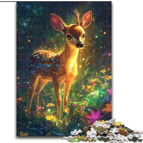 1000-teiliges Puzzle „Dschungelhirsch“ aus Holz für Erwachsene, 50x75cm, anspruchsvolles DIY-Denkspiel für Teenager 1000-teiliges Puzzle „Dschungelhirsch“ aus Holz für Erwachsene, 50x75cm, anspruchsvolles DIY-Denkspiel für Teenager von ZKYUBEK