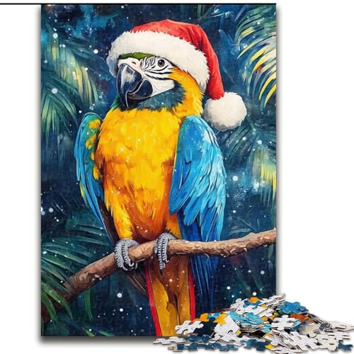 1000-teiliges Puzzle „Dschungelpapagei“, Holzpuzzle, 50x75cm, anspruchsvolles Denkspiel – entspannendes Spielzeug für Teenager von ZKYUBEK
