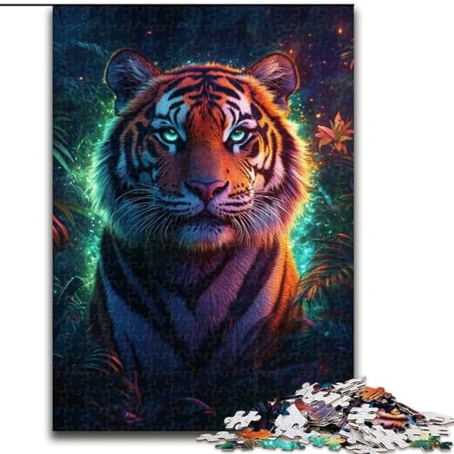 1000-teiliges Puzzle „Dschungeltiger“, 50x75cm, Familie und Freunde, geeignet für Kinder ab 14 Jahren 1000-teiliges Puzzle „Dschungeltiger“, 50x75cm, Familie und Freunde, geeignet für Kinder ab 14 Jahren von ZKYUBEK