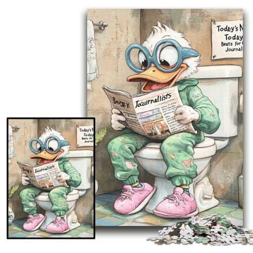1000-teiliges Puzzle „Elefant geht auf die Toilette“, Holzpuzzle, 50x75cm, Halloween, Weihnachten, Geburtstag 1000-teiliges Puzzle „Elefant geht auf die Toilette“, Holzpuzzle, 50x75cm, Halloween, Weihnachten, Geburtstag von ZKYUBEK