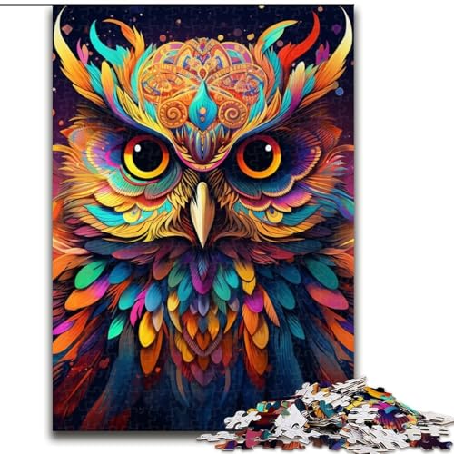 1000-teiliges Puzzle „Eule“, anspruchsvolle Puzzles, Größe 26x38cm, Halloween, Weihnachten, Geburtstag 1000-teiliges Puzzle „Eule“, anspruchsvolle Puzzles, Größe 26x38cm, Halloween, Weihnachten, Geburtstag von ZKYUBEK