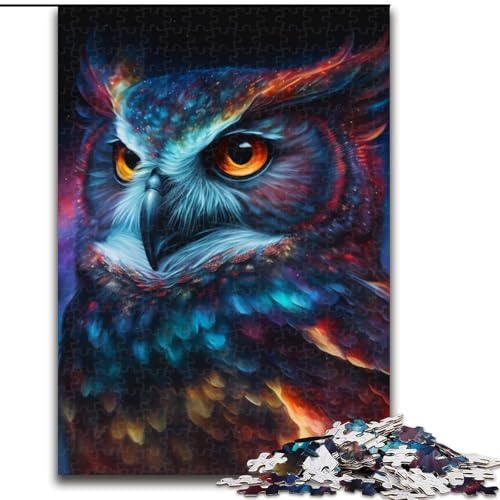 1000-teiliges Puzzle „Eule“, anspruchsvolle Puzzles, Größe 50x75cm, Halloween, Weihnachten, Geburtstag von ZKYUBEK