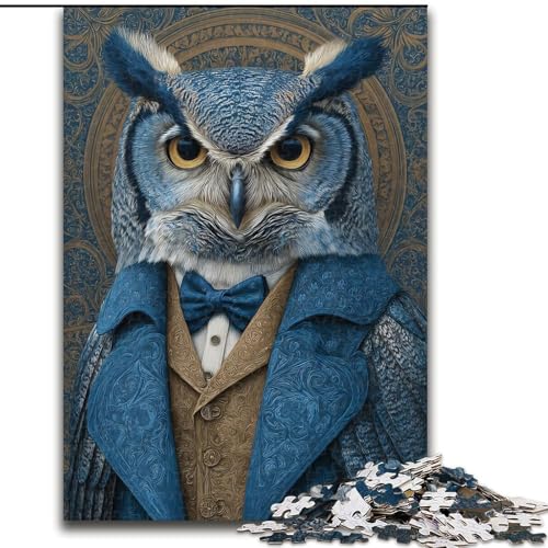 1000-teiliges Puzzle „Eule“ aus Pappe, 26x38cm, anspruchsvolles Denkspiel – entspannendes Spielzeug für Teenager 1000-teiliges Puzzle „Eule“ aus Pappe, 26x38cm, anspruchsvolles Denkspiel – entspannendes Spielzeug für Teenager von ZKYUBEK