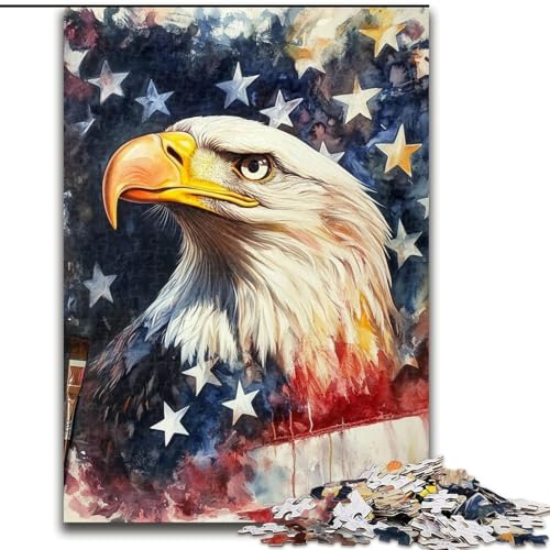 1000-teiliges Puzzle „Fantasie-Adler“, Holzpuzzle, 26x38cm, perfekte Dekoration für Zuhause oder das Büro 1000-teiliges Puzzle „Fantasie-Adler“, Holzpuzzle, 26x38cm, perfekte Dekoration für Zuhause oder das Büro von ZKYUBEK