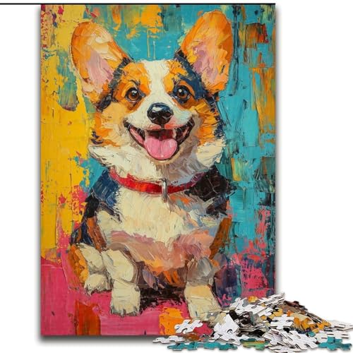 1000-teiliges Puzzle „Fashion Dog“ aus Holz, 50x75cm, anspruchsvolles Denkspiel – entspannendes Spielzeug für Teenager 1000-teiliges Puzzle „Fashion Dog“ aus Holz, 50x75cm, anspruchsvolles Denkspiel – entspannendes Spielzeug für Teenager von ZKYUBEK