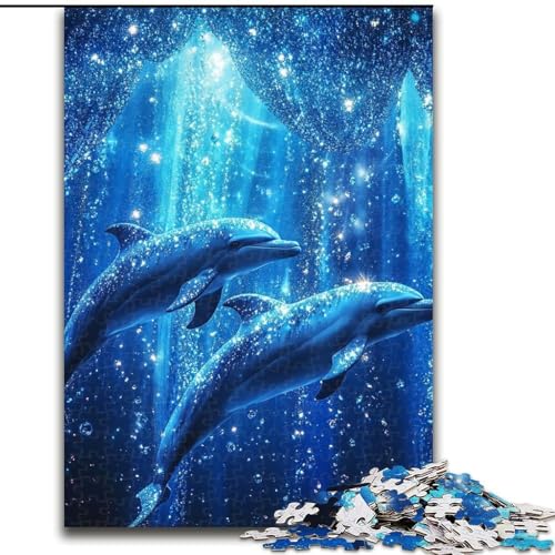 1000-teiliges Puzzle „Galaxie-Delfin“, Holzpuzzle für Erwachsene, 26x38cm, anspruchsvolles DIY-Denkspiel für Teenager 1000-teiliges Puzzle „Galaxie-Delfin“, Holzpuzzle für Erwachsene, 26x38cm, anspruchsvolles DIY-Denkspiel für Teenager von ZKYUBEK
