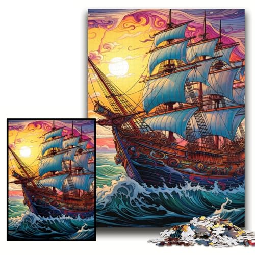 1000-teiliges Puzzle „Galaxie-Piratenschiff“, Karton-Puzzle, 26x38cm, Halloween, Weihnachten, Geburtstag 1000-teiliges Puzzle „Galaxie-Piratenschiff“, Karton-Puzzle, 26x38cm, Halloween, Weihnachten, Geburtstag von ZKYUBEK