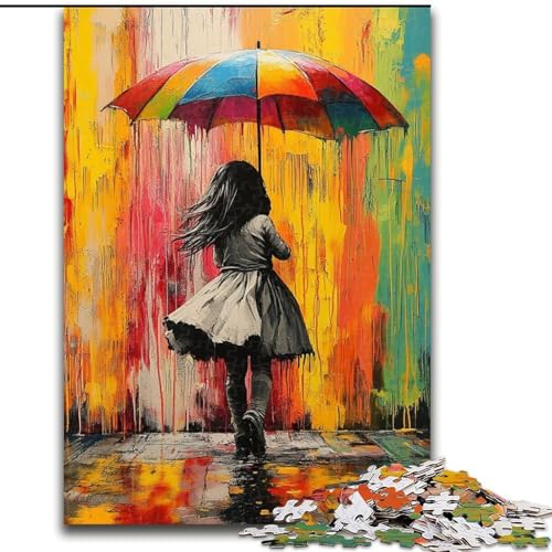 1000-teiliges Puzzle „Graffiti-Puzzle mit kleinem Mädchen und Regenschirm“ – 1000 Teile für Erwachsene – Anspruchsvolles Denkspiel für Jugendliche und Familien, 26x38cm 1000-teiliges Puzzle „Graffiti-Puzzle mit kleinem Mädchen und Regenschirm“ – 1000 Teile für Erwachsene – Anspruchsvolles Denkspiel für Jugendliche und Familien, 26x38cm von ZKYUBEK