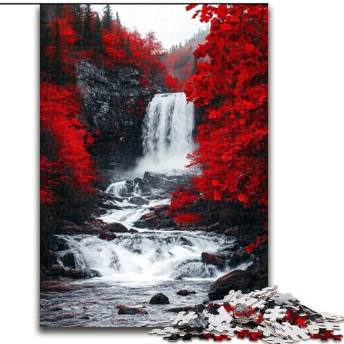1000-teiliges Puzzle „Herbstwasserfall“, 50x75cm, Familie und Freunde, geeignet für Kinder ab 14 Jahren 1000-teiliges Puzzle „Herbstwasserfall“, 50x75cm, Familie und Freunde, geeignet für Kinder ab 14 Jahren von ZKYUBEK