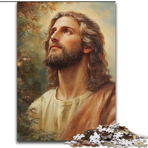 1000-teiliges Puzzle „Jesus“ 26x38cm, Familie und Freunde, geeignet für Kinder ab 14 Jahren von ZKYUBEK