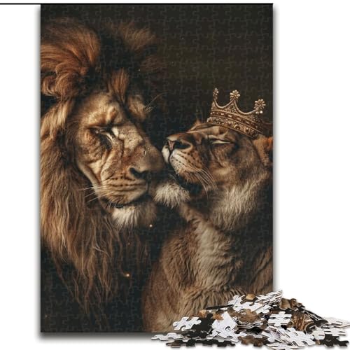 1000-teiliges Puzzle „König der Löwen“, Holzpuzzle, 26x38cm, Denksportaufgabe, interaktives Familienspiel, geeignet für Kinder ab 14 Jahren 1000-teiliges Puzzle „König der Löwen“, Holzpuzzle, 26x38cm, Denksportaufgabe, interaktives Familienspiel, geeignet für Kinder ab 14 Jahren von ZKYUBEK