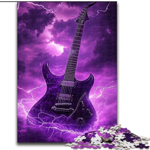 1000-teiliges Puzzle „Lila Gitarre“, 26x38cm, Familie und Freunde, geeignet für Kinder ab 14 Jahren 1000-teiliges Puzzle „Lila Gitarre“, 26x38cm, Familie und Freunde, geeignet für Kinder ab 14 Jahren von ZKYUBEK