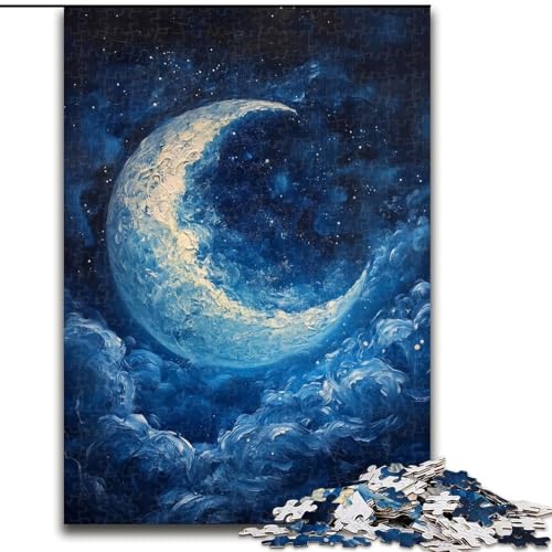 1000-teiliges Puzzle „Mond“ 26x38cm, Familie und Freunde, geeignet für Kinder ab 14 Jahren von ZKYUBEK