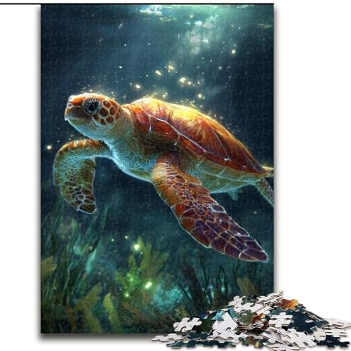 1000-teiliges Puzzle „Ozeanschildkröte“, Holzpuzzle, Familieninteraktion und lustiges Geschenk, lebendiges abstraktes Design, 26x38cm 1000-teiliges Puzzle „Ozeanschildkröte“, Holzpuzzle, Familieninteraktion und lustiges Geschenk, lebendiges abstraktes Design, 26x38cm von ZKYUBEK