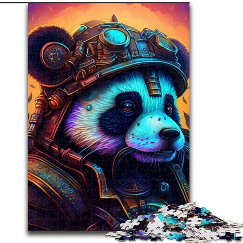 1000-teiliges Puzzle „Panda-Krieger“, unmögliches Puzzle für Erwachsene, Größe 50x75cm, hochschwieriges Denkspiel für Teenager von ZKYUBEK