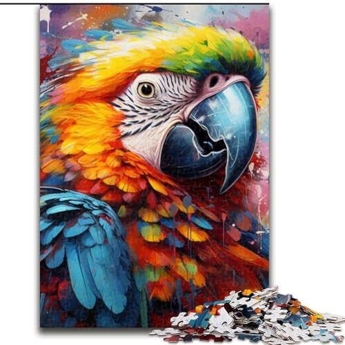 1000-teiliges Puzzle „Papagei“, unmögliches Puzzle für Erwachsene, Größe 50x75cm, hochschwieriges Denkspiel für Teenager von ZKYUBEK