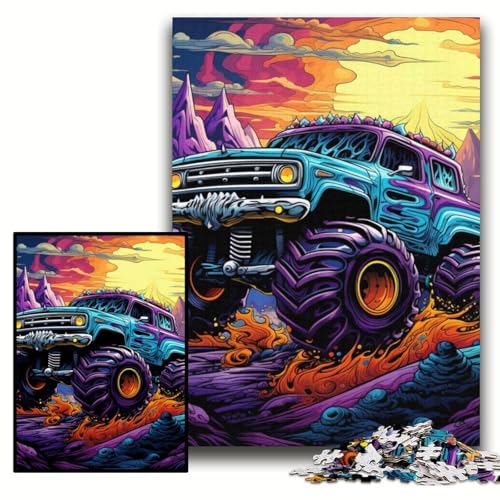 1000-teiliges Puzzle „Psychedelic Truck“, schwierige Puzzles für Erwachsene, 50x75cm, Weihnachten, Halloween, Ostern, Neujahr 1000-teiliges Puzzle „Psychedelic Truck“, schwierige Puzzles für Erwachsene, 50x75cm, Weihnachten, Halloween, Ostern, Neujahr von ZKYUBEK