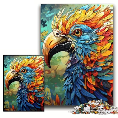 1000-teiliges Puzzle „Psychedelische Vögel“ für Erwachsene, 26x38cm, ideal für Verliebte, perfektes Weihnachts-, Neujahrs- und Valentinstagsgeschenk 1000-teiliges Puzzle „Psychedelische Vögel“ für Erwachsene, 26x38cm, ideal für Verliebte, perfektes Weihnachts-, Neujahrs- und Valentinstagsgeschenk von ZKYUBEK