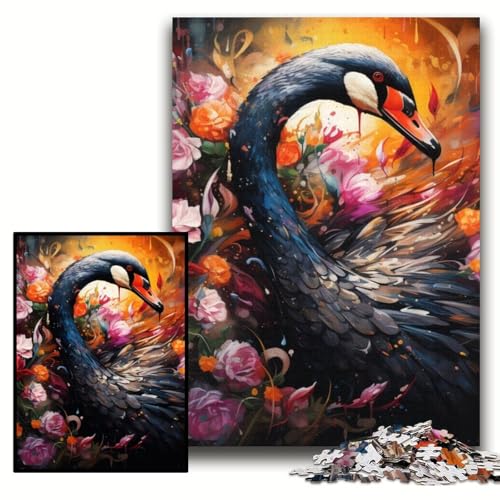 1000-teiliges Puzzle „Schwarzer Schwan“, anspruchsvolle Puzzles, 50x75cm, interaktives Familienspiel, DIY-Heimdekor, Gehirn-Herausforderung, Geschenk 1000-teiliges Puzzle „Schwarzer Schwan“, anspruchsvolle Puzzles, 50x75cm, interaktives Familienspiel, DIY-Heimdekor, Gehirn-Herausforderung, Geschenk von ZKYUBEK