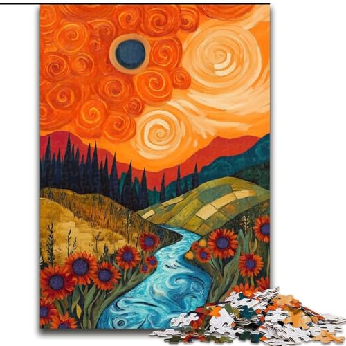 1000-teiliges Puzzle „Sonnenblumen-Puzzle“, 26x38cm, Familie und Freunde, geeignet für Kinder ab 14 Jahren 1000-teiliges Puzzle „Sonnenblumen-Puzzle“, 26x38cm, Familie und Freunde, geeignet für Kinder ab 14 Jahren von ZKYUBEK