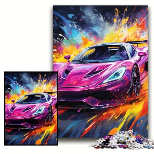 1000-teiliges Puzzle „Sportwagen“, unmögliches Puzzle für Erwachsene, 50x75cm, für Teenager und Familien, perfekte DIY-Dekoration und knifflige Herausforderung 1000-teiliges Puzzle „Sportwagen“, unmögliches Puzzle für Erwachsene, 50x75cm, für Teenager und Familien, perfekte DIY-Dekoration und knifflige Herausforderung von ZKYUBEK