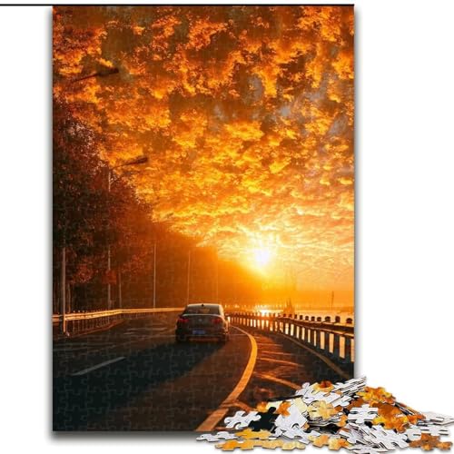 1000-teiliges Puzzle „Sunset Road“ für Erwachsene, 50x75cm, Eltern, Partner, Freunde – ab 14 Jahren 1000-teiliges Puzzle „Sunset Road“ für Erwachsene, 50x75cm, Eltern, Partner, Freunde – ab 14 Jahren von ZKYUBEK