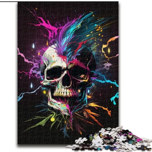 1000-teiliges Puzzle „Totenkopf“, anspruchsvolle Puzzles, Größe 50x75cm, Halloween, Weihnachten, Geburtstag 1000-teiliges Puzzle „Totenkopf“, anspruchsvolle Puzzles, Größe 50x75cm, Halloween, Weihnachten, Geburtstag von ZKYUBEK