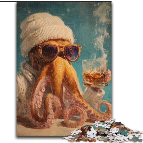 1000-teiliges Puzzle „Trinkernder Oktopus“, 50x75cm, Familie und Freunde, geeignet für Kinder ab 14 Jahren 1000-teiliges Puzzle „Trinkernder Oktopus“, 50x75cm, Familie und Freunde, geeignet für Kinder ab 14 Jahren von ZKYUBEK