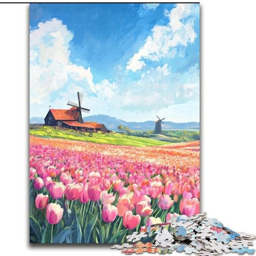1000-teiliges Puzzle „Tulpengarten“, 50x75cm, Familie und Freunde, geeignet für Kinder ab 14 Jahren 1000-teiliges Puzzle „Tulpengarten“, 50x75cm, Familie und Freunde, geeignet für Kinder ab 14 Jahren von ZKYUBEK