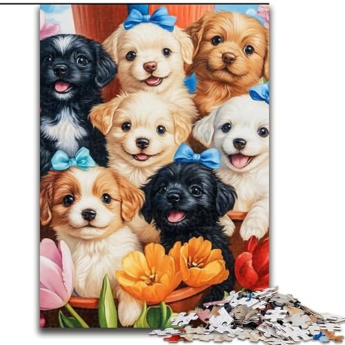 1000-teiliges Puzzle „Welpen“ aus Holz, Puzzle für Erwachsene, 26x38cm, anspruchsvolles DIY-Denkspiel für Teenager 1000-teiliges Puzzle „Welpen“ aus Holz, Puzzle für Erwachsene, 26x38cm, anspruchsvolles DIY-Denkspiel für Teenager von ZKYUBEK