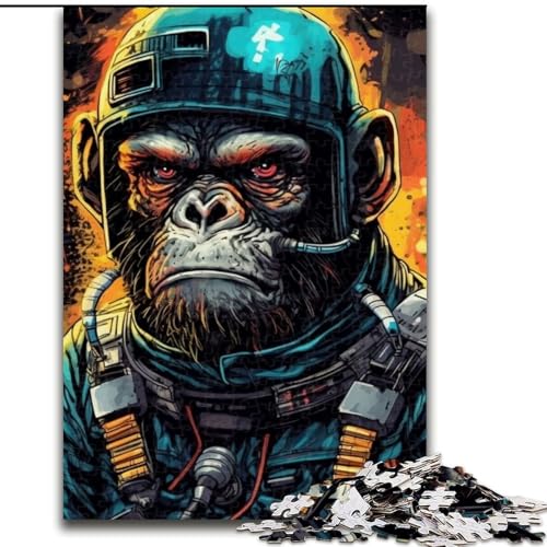 1000-teiliges Puzzle „Weltraum-Schimpansen“, 50x75cm, Familie und Freunde, geeignet für Kinder ab 14 Jahren 1000-teiliges Puzzle „Weltraum-Schimpansen“, 50x75cm, Familie und Freunde, geeignet für Kinder ab 14 Jahren von ZKYUBEK