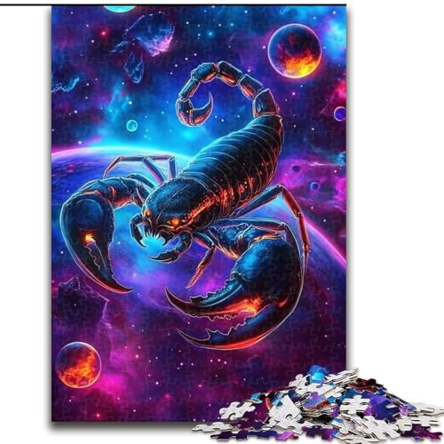 1000-teiliges Puzzle „Weltraum-Skorpion“ aus Holz für Erwachsene, 26x38cm, anspruchsvolles DIY-Denkspiel für Teenager 1000-teiliges Puzzle „Weltraum-Skorpion“ aus Holz für Erwachsene, 26x38cm, anspruchsvolles DIY-Denkspiel für Teenager von ZKYUBEK