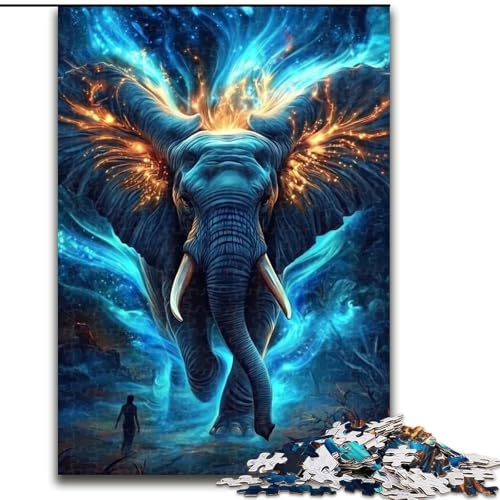 1000-teiliges Puzzle „Weltraumelefanten“ aus Holz für Erwachsene, 26x38cm, anspruchsvolles DIY-Denkspiel für Teenager 1000-teiliges Puzzle „Weltraumelefanten“ aus Holz für Erwachsene, 26x38cm, anspruchsvolles DIY-Denkspiel für Teenager von ZKYUBEK