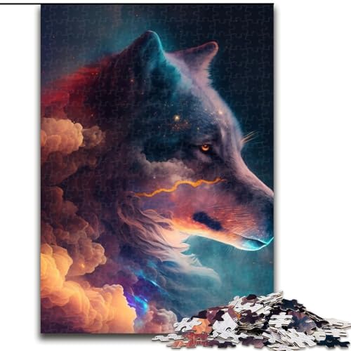 1000-teiliges Puzzle „Wolf Nebula“, anspruchsvolle Puzzles, Größe 50x75cm, perfekt als Halloween-, Weihnachts- und Geburtstagsgeschenk von ZKYUBEK