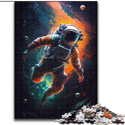 1000-teiliges Puzzle Astronaut aus Karton, Größe 26x38cm, anspruchsvolles Denkspiel – entspannendes Spielzeug für Teenager von ZKYUBEK