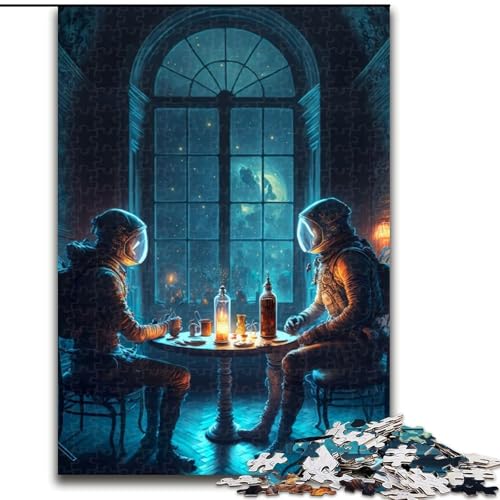 1000-teiliges Puzzle Astronauten in einem Schloss, Holzpuzzle für Erwachsene, Größe 50x75cm, anspruchsvolles DIY-Denkspiel für Teenager 1000-teiliges Puzzle Astronauten in einem Schloss, Holzpuzzle für Erwachsene, Größe 50x75cm, anspruchsvolles DIY-Denkspiel für Teenager von ZKYUBEK