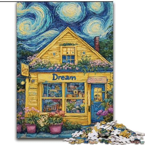 1000-teiliges Puzzle Blume ZKYSPT Unter dem Nachthimmel Holzpuzzle 50x75cm Herausforderndes Denkspiel - Entspannendes Spielzeug für Teenager 1000-teiliges Puzzle Blume ZKYSPT Unter dem Nachthimmel Holzpuzzle 50x75cm Herausforderndes Denkspiel - Entspannendes Spielzeug für Teenager von ZKYUBEK