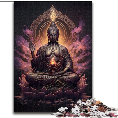 1000-teiliges Puzzle Buddha, anspruchsvolle Puzzles, Größe 50x75cm, anspruchsvolles Denkspiel – entspannendes Spielzeug für Teenager von ZKYUBEK
