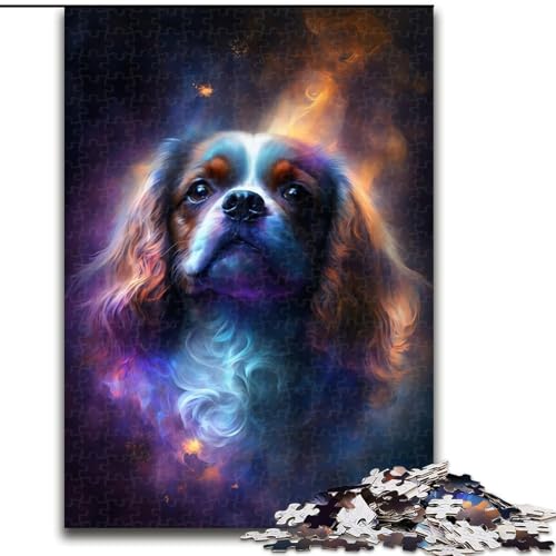 1000-teiliges Puzzle Bunter Blitzhund, Karton-Puzzle, Größe 26x38cm, anspruchsvolles Denkspiel – entspannendes Spielzeug für Teenager von ZKYUBEK