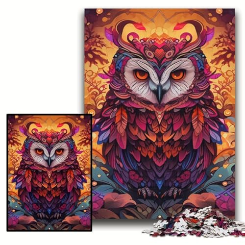 1000-teiliges Puzzle Eule, Holzpuzzle, 50x75cm, perfekt für Halloween, Weihnachten, Geburtstagsgeschenk 1000-teiliges Puzzle Eule, Holzpuzzle, 50x75cm, perfekt für Halloween, Weihnachten, Geburtstagsgeschenk von ZKYUBEK
