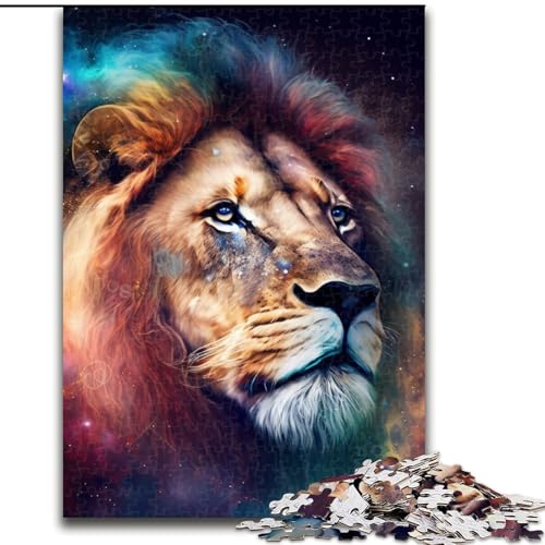 1000-teiliges Puzzle Fantasy Lion, Größe 50x75cm, anspruchsvolles Denkspiel für Teenager, unterhaltsames interaktives Spiel für die ganze Familie von ZKYUBEK